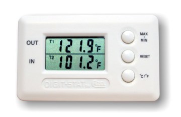 Dual Zone Digital Temperature Gauge(thermometer) with 2 sensor probes x 2 units (discount price)