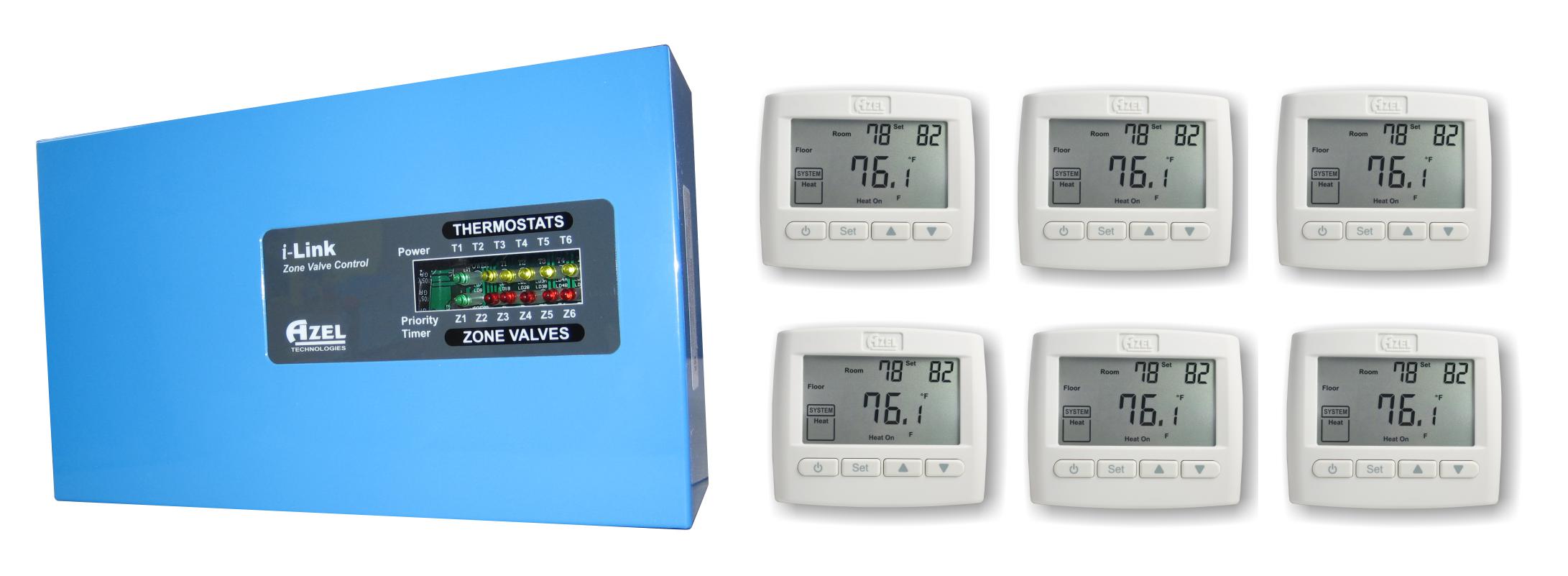 Package Deal: SZ-V6 with 6 units of D-508F Floor HeatingThermostats